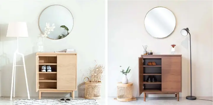 1. Tủ giày, tủ trang trí từ bộ sưu tập nội thất OSLO Collection