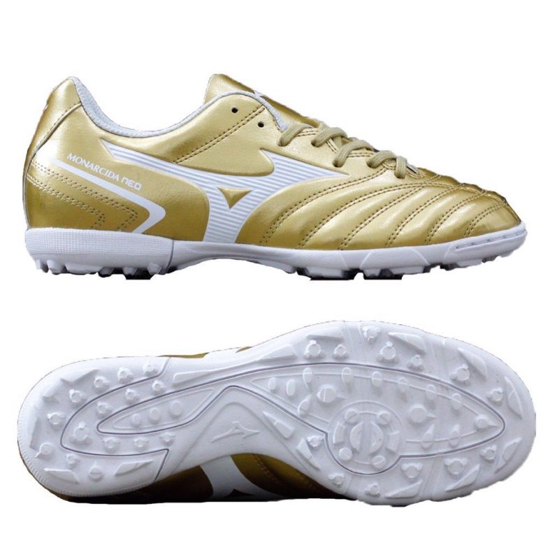 Giày bóng đá Mizuno Monarcida Neo II Select AS TF vàng đồng chính hãng