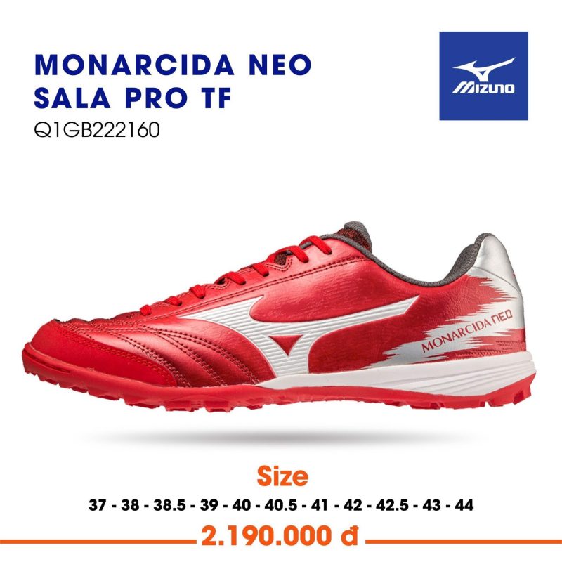 Giày bóng đá Mizuno Monarcida Neo Sala Pro TF chính hãng giá rẻ