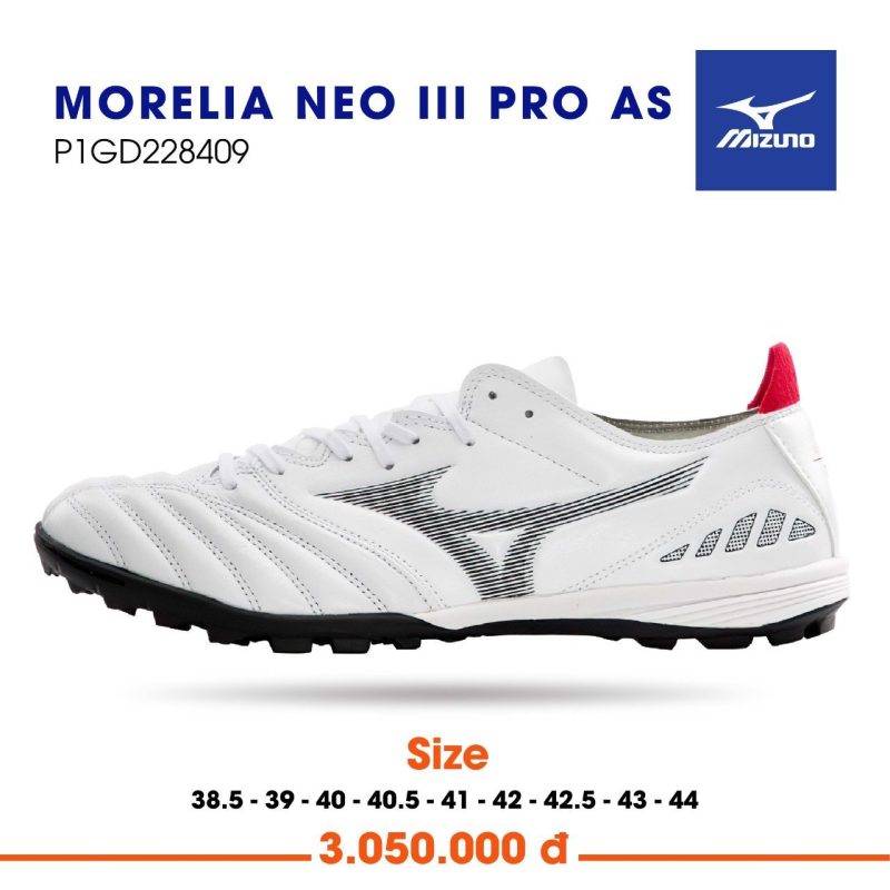 Giày bóng đá Mizuno Morelia Neo III Pro AS TF chính hãng giá rẻ