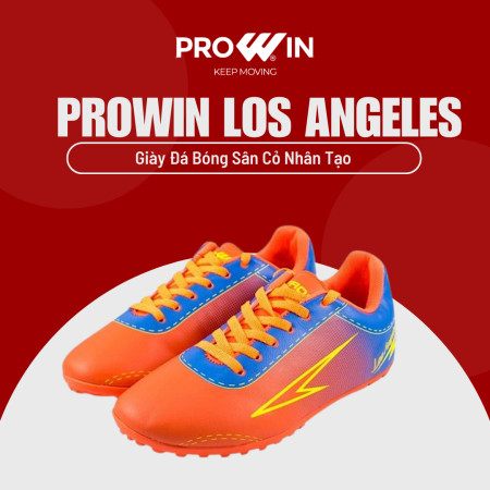 Thiết kế giày đá bóng sân cỏ nhân tạo trẻ em Prowin Los Angeles màu xanh ngọc