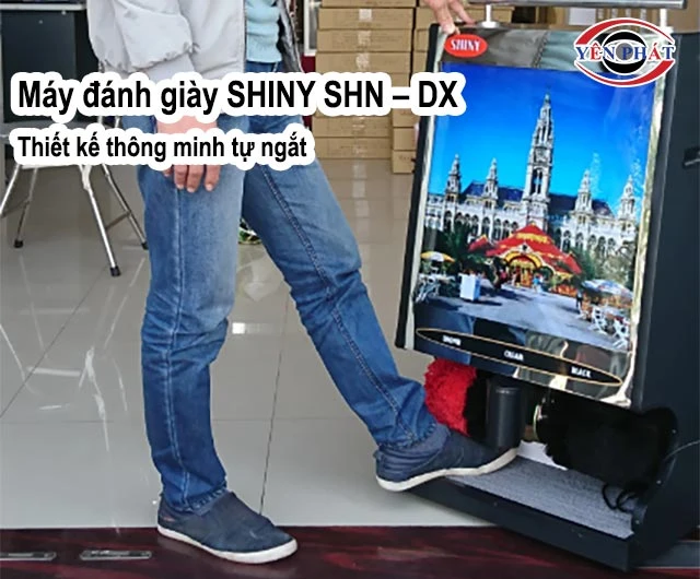Thiết kế thông minh của máy đánh giày tự động Shiny SHN-DX với tính năng tự ngắt