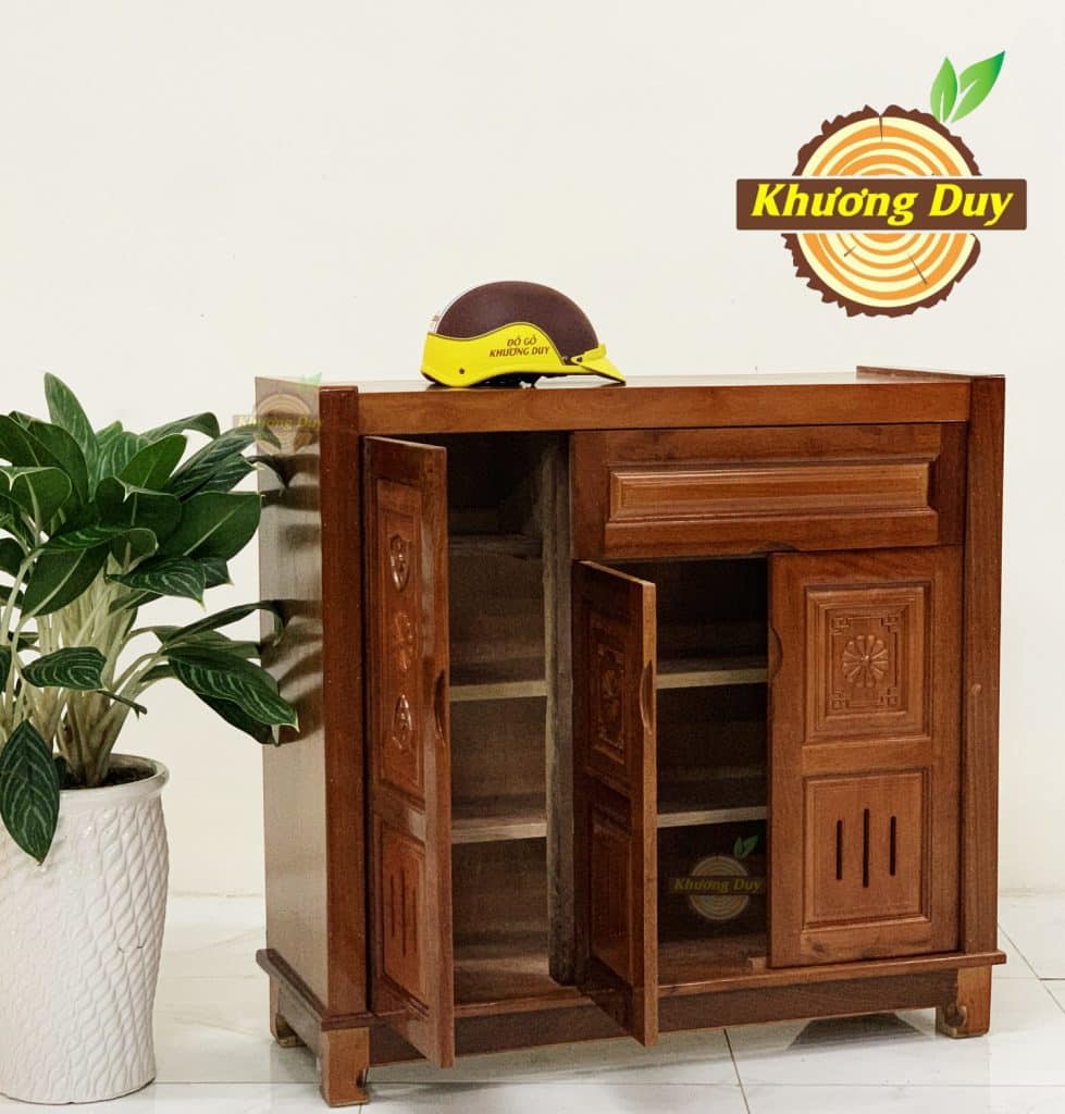 Tủ giày gỗ xoan đào giá rẻ TPHCM