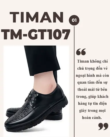 Giày buộc dây nam TM-GT107 chất lượng cao cấp