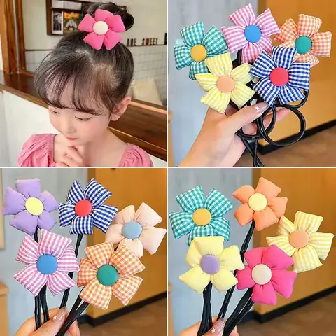 Dây Buộc Tóc Cho Bé, Búi Tóc Định Hình Bông Hoa Tạo Kiểu