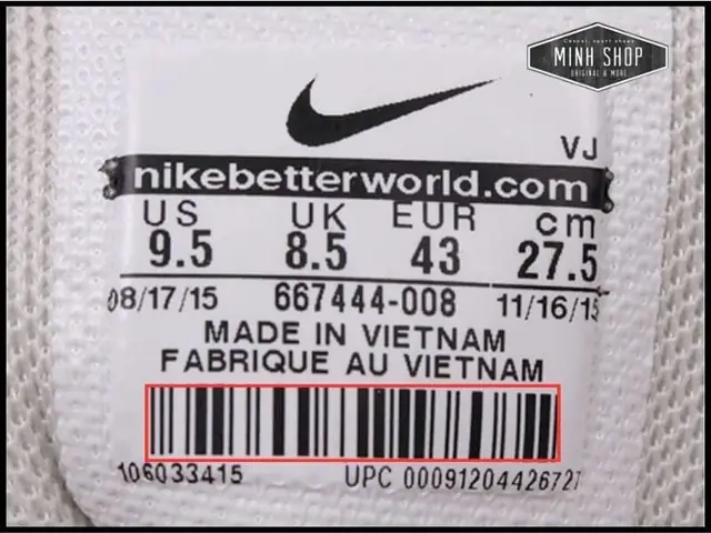 2.4. Check Mã Vạch Trên Giày