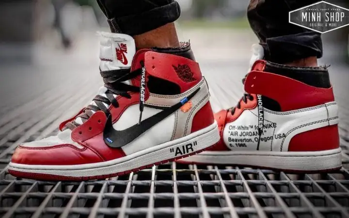 cách buộc dây giày jordan 1 off white