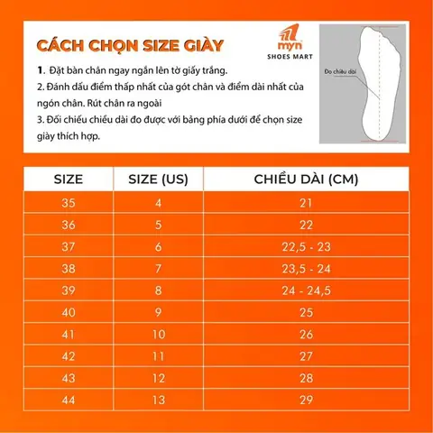 1. Chọn size giày sandal phù hợp với bàn chân to 1. Chọn size giày sandal phù hợp với bàn chân to