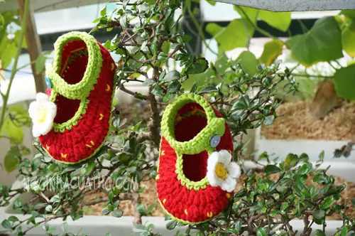 Móc giầy cho bé gái kiểu 1_ bộ dưa hấu