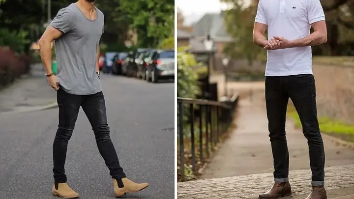 6. Phối đồ Chelsea Boot và áo thun 6. Phối đồ Chelsea Boot và áo thun