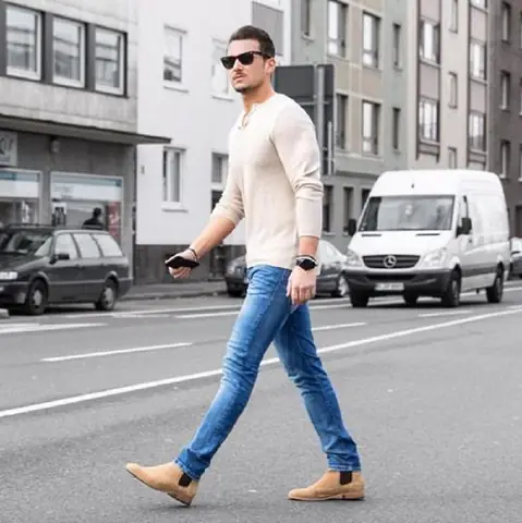 5. Cách phối đồ với giày Chelsea Boots phong cách thường ngày 5. Cách phối đồ với giày Chelsea Boots phong cách thường ngày
