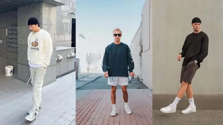 Phối Giày Thể Thao Nam Với Áo Sweater Phối Giày Thể Thao Nam Với Áo Sweater