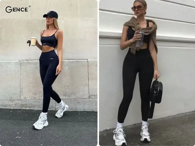 Phối Đồ Với Quần Legging Và Áo 2 Dây