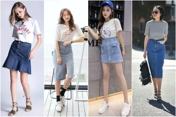 Top 6 Cách Phối Giày Với Chân Váy Bò Phong Cách Nhất