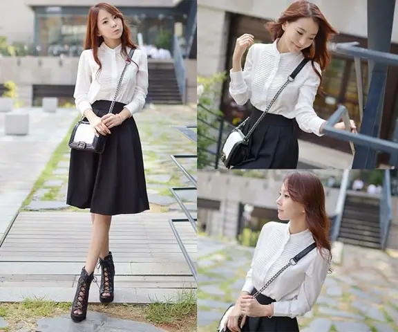 Chân Váy Xòe Đen Kết Hợp Với Giày Gì Để Luôn Sành Điệu?