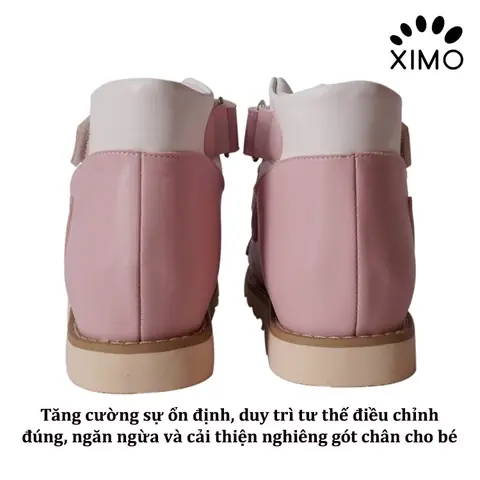 Giày chỉnh hình y khoa hỗ trợ bàn chân bẹt - chân vòng kiềng cho bé gái Focare chính hãng