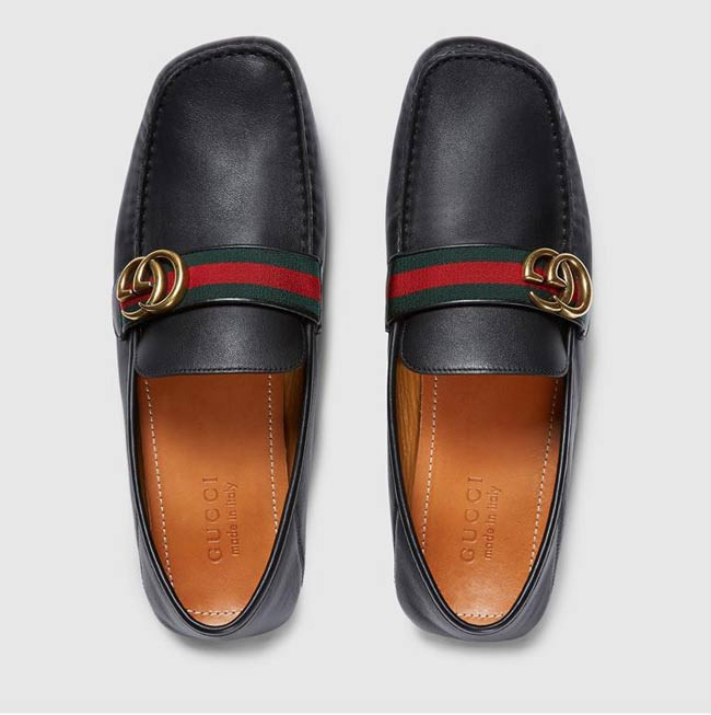 Chất liệu da cao cấp là yếu tố then chốt tạo nên sự sang trọng và bền bỉ cho giày lười nam Gucci chính hãng, đảm bảo sự thoải mái tối đa