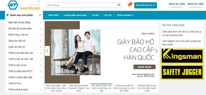 1.2. Cửa hàng Nam Trung - Shop bán giày bảo hộ jogger 1.2. Cửa hàng Nam Trung - Shop bán giày bảo hộ jogger
