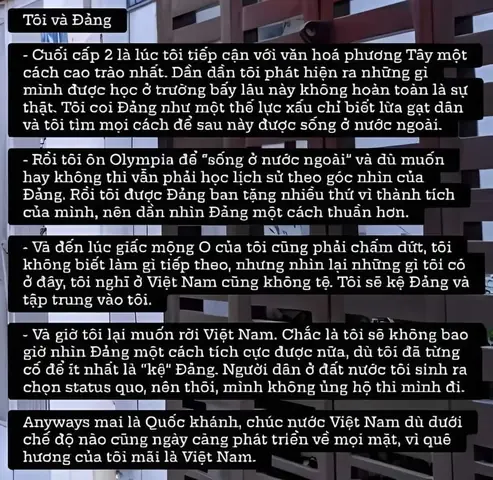 r/TroChuyenLinhTinh - Phân tích bài viết của Chu Ngọc Quang Vinh