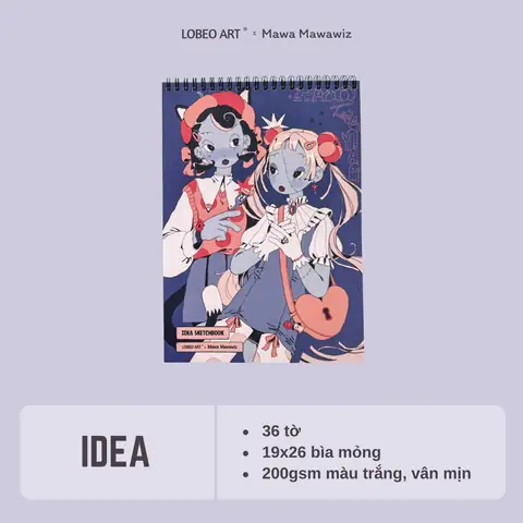 Sổ Vẽ Phác Thảo Bst Lobeo X Mawa Mawawiz