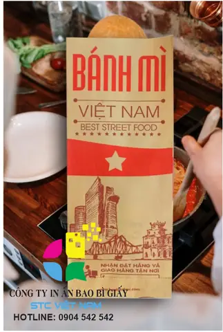1. Chất liệu thành phần của túi giấy đựng bánh mì: