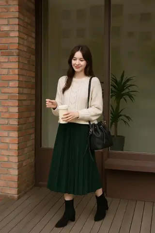 2. Diện với chân váy tạo sự nữ tính nhưng vẫn cá tính