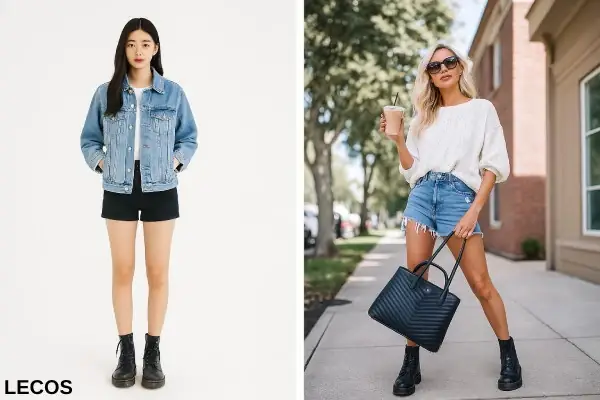 3. Kết hợp với quần short – phong cách trẻ trung, năng động 3. Kết hợp với quần short – phong cách trẻ trung, năng động