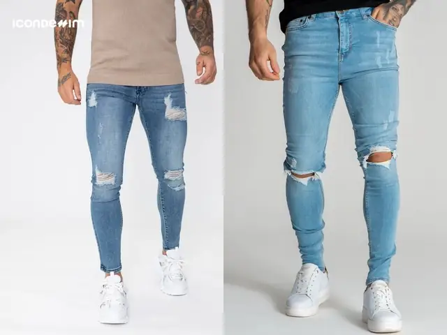 Quần Jeans Xanh Rách