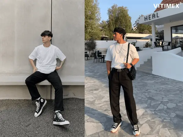 III. Bí quyết chọn giày Converse phù hợp với quần âu III. Bí quyết chọn giày Converse phù hợp với quần âu