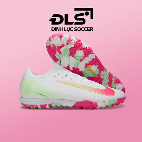 Giày Bóng Đá Nike Mercurial Vapor 16 Elite Trắng Vạch Hồng Đế Rằn Ri Cổ Lửng TF Giày Bóng Đá Nike Mercurial Vapor 16 Elite Trắng Vạch Hồng Đế Rằn Ri Cổ Lửng TF