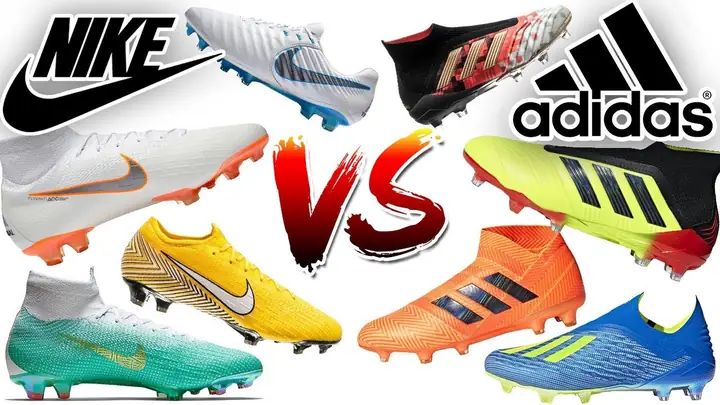 So sánh giày đá bóng Nike và Adidas