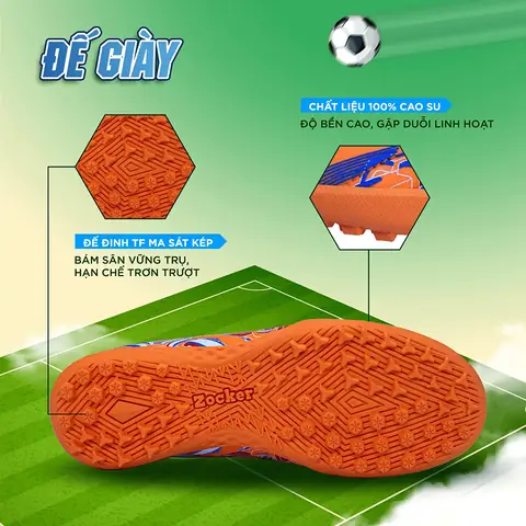 2.2 Đế Giày Chống Trơn Trượt, Bám Sân Tốt – Đảm Bảo An Toàn Khi Chạy Nhảy Trên Mọi Mặt Sân