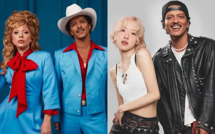 Điểm Tên 10 Màn Kết Hợp Âm Nhạc Gây Sốt Năm 2024: Bruno Mars Đại Thắng Với Lady Gaga, Rosé Blackpink - Ảnh 1. Điểm Tên 10 Màn Kết Hợp Âm Nhạc Gây Sốt Năm 2024: Bruno Mars Đại Thắng Với Lady Gaga, Rosé Blackpink - Ảnh 1.