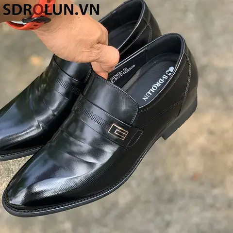 Giày Da Nam Đế Cao Su Nhập Khẩu