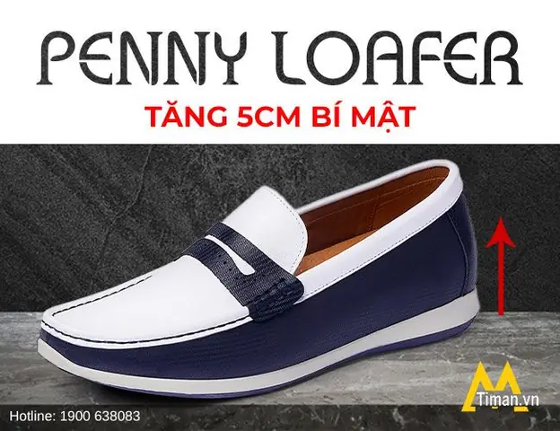 Giày tăng chiều cao dáng lười Giày tăng chiều cao dáng lười