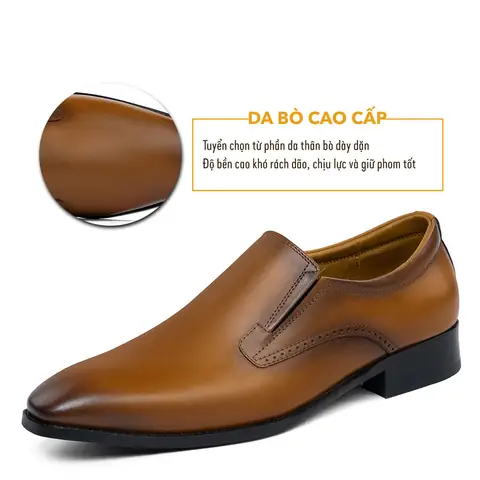 Giày tây nam GT91 da bò nguyên tấm cao cấp Giày tây nam GT91 da bò nguyên tấm cao cấp