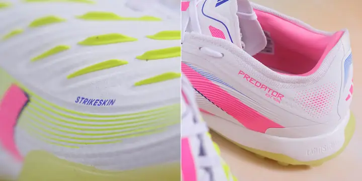 giày da vải adidas nemeziz tf màu trắng hồng
