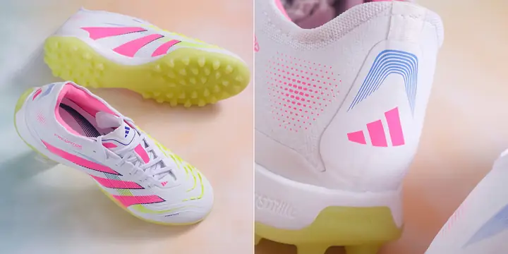 giày da vải adidas nemeziz tf màu trắng hồng