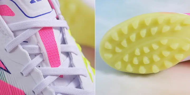 giày da vải adidas nemeziz tf màu trắng hồng