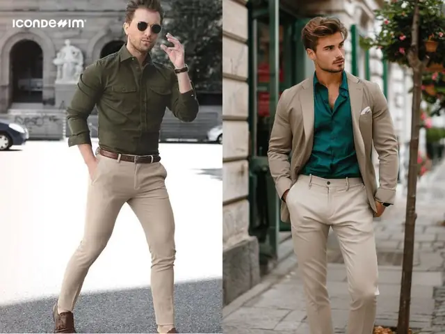Áo màu xanh lá hợp với quần màu gì nhất?