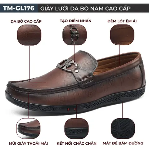 Giày Lười Nam Tm-gl176 Chất Lượng Cao Cấp Giày Lười Nam Tm-gl176 Chất Lượng Cao Cấp
