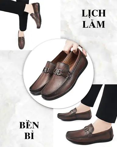 Giày Lười Nam Tm-gl176 Thiết Kế Sang Trọng Và Lịch Lãm
