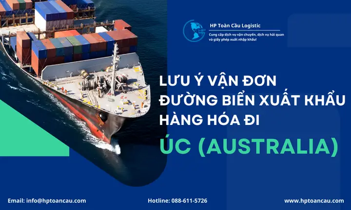 Quy định về vận đơn xuất khẩu đường biển tại Úc