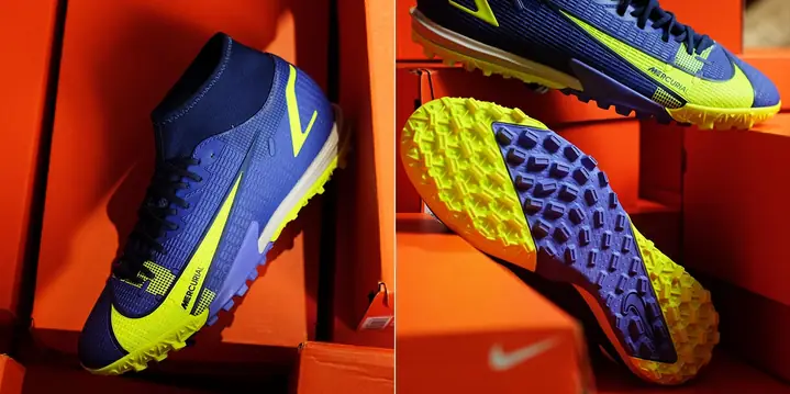 giày nike đá bóng xanh da trời cổ cao