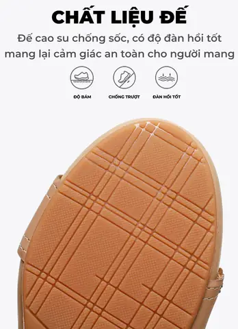 Giày sandal nữ TM-XN518 đế cao su đàn hồi bám tốt Giày sandal nữ TM-XN518 đế cao su đàn hồi bám tốt