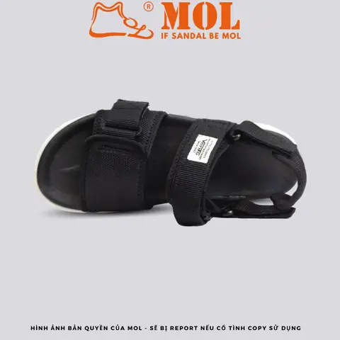 Giày Sandal Quai Ngang Nữ Ma U Đen