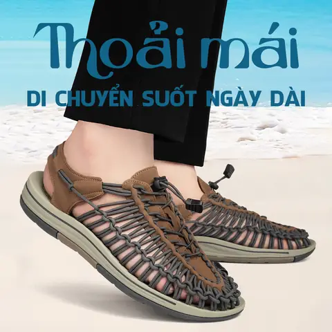 Dép Sandal Nam Tk16 Lên Chân Di Chuyển Thoải Mái