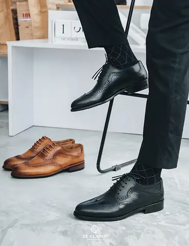 Giày Tây Dây Buộc Màu Nâu Phối Đồ: Hướng Dẫn Phong Cách Nam Giới