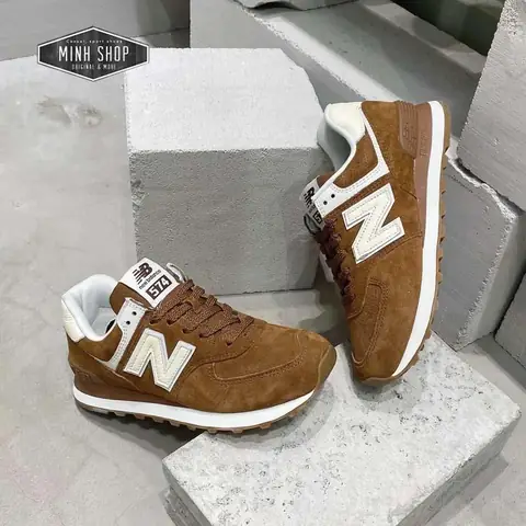 10 Giày Tập Gym Nữ New Balance 574 Brown Độc Đáo