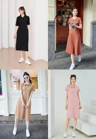 Váy Polo Kết Hợp Giày Thể Thao